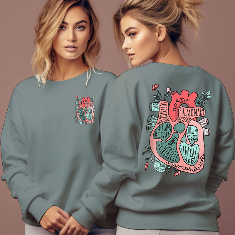 Anatomisches Herz Blumendruck  – Medical Lab Technologist Bewertung und Preis
